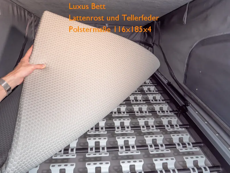 Luxusbett mit Text Vito