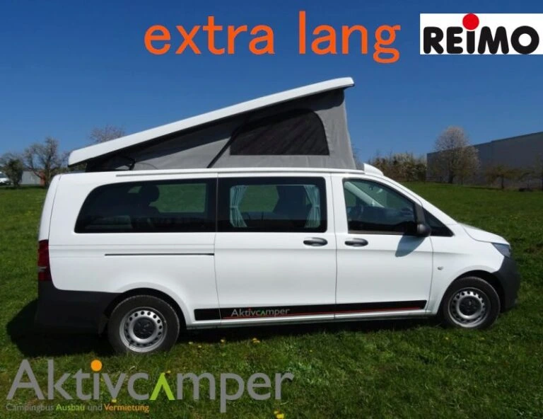 Aufstelldach Vito V-Klasse extra lang Bett Schlafdach Reimo (Standard Bett Ökotex 100 Matratze 111cm x 200cm x 6cm, leerer Kastenwagen (keine Innenverkleidung), Standard weiß (ohne Aufpreis), Ja mit Abnahme und tech. Gutachten)