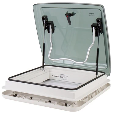 Dachhaube Hochdach Fenster 400 x 400 Dometic mit Innenrahmen (Mittig)